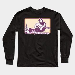 John Mellencamp // Retro Fan Art Design Long Sleeve T-Shirt